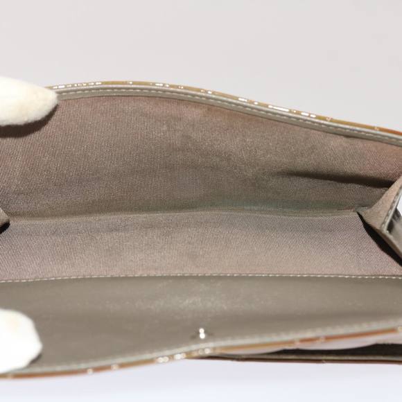 CHANEL Matelasse Wallet Patent Leather Brown CC Auth yk7893 - Picture 11 of 16